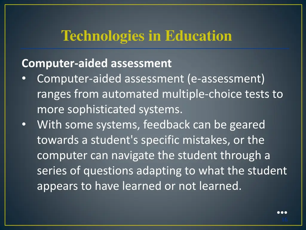 technologies in education 7