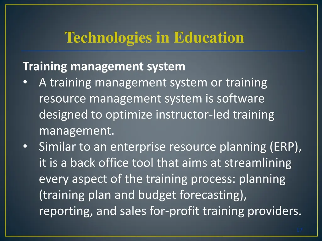 technologies in education 8