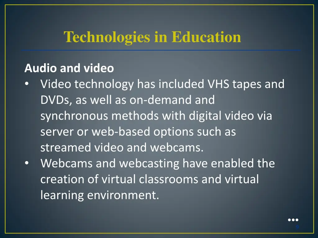 technologies in education