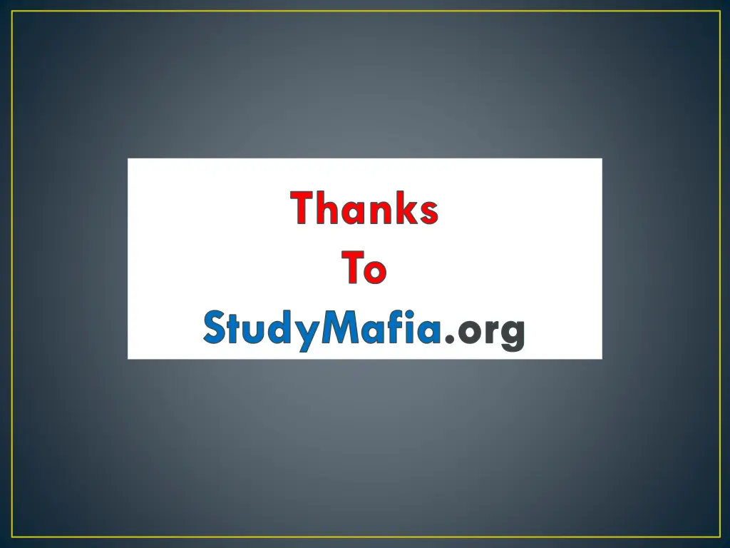 thanks to