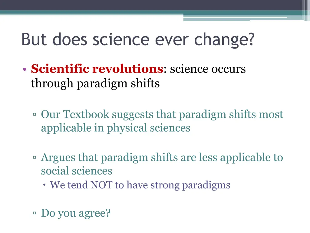 but does science ever change 1