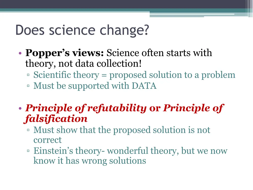 does science change