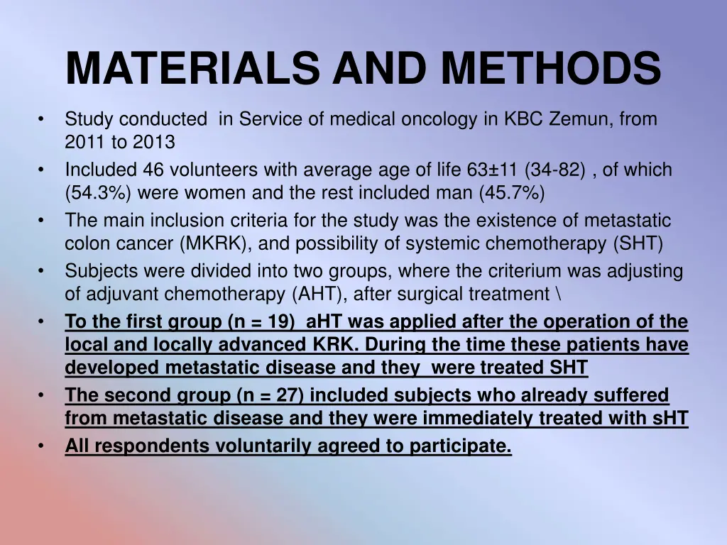 materials and methods