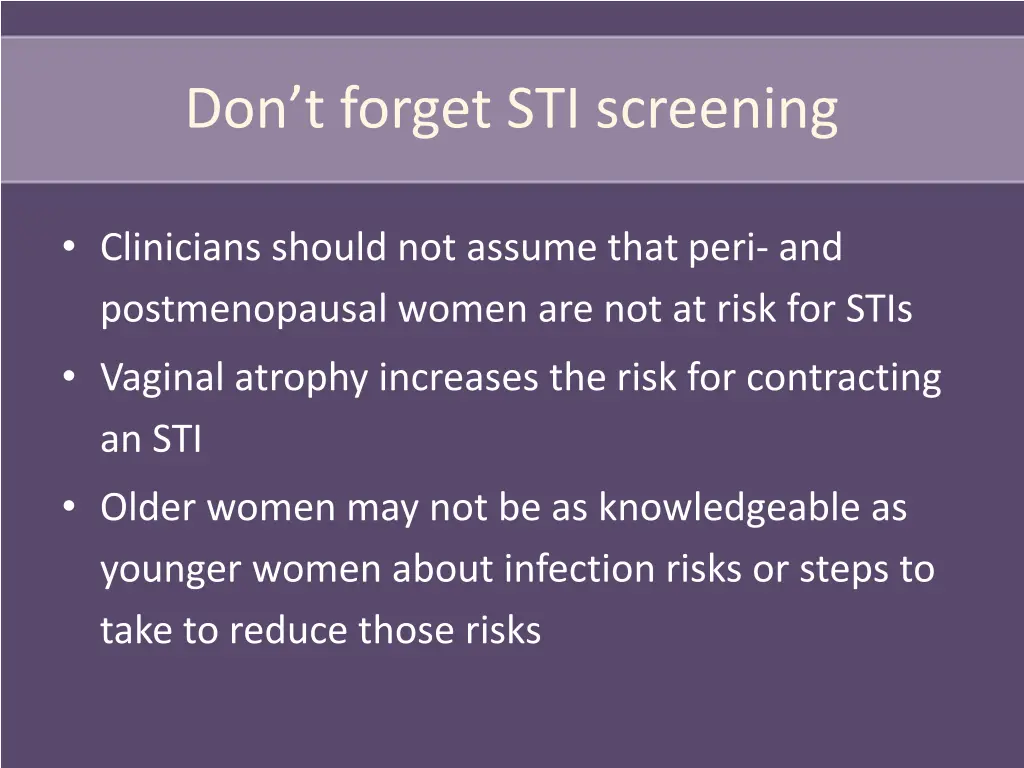 don t forget sti screening