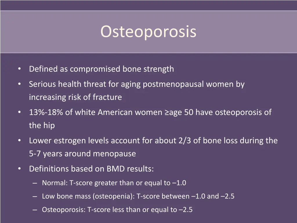 osteoporosis