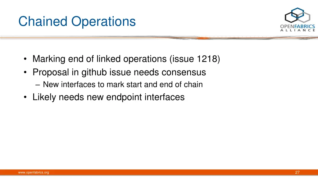 chained operations