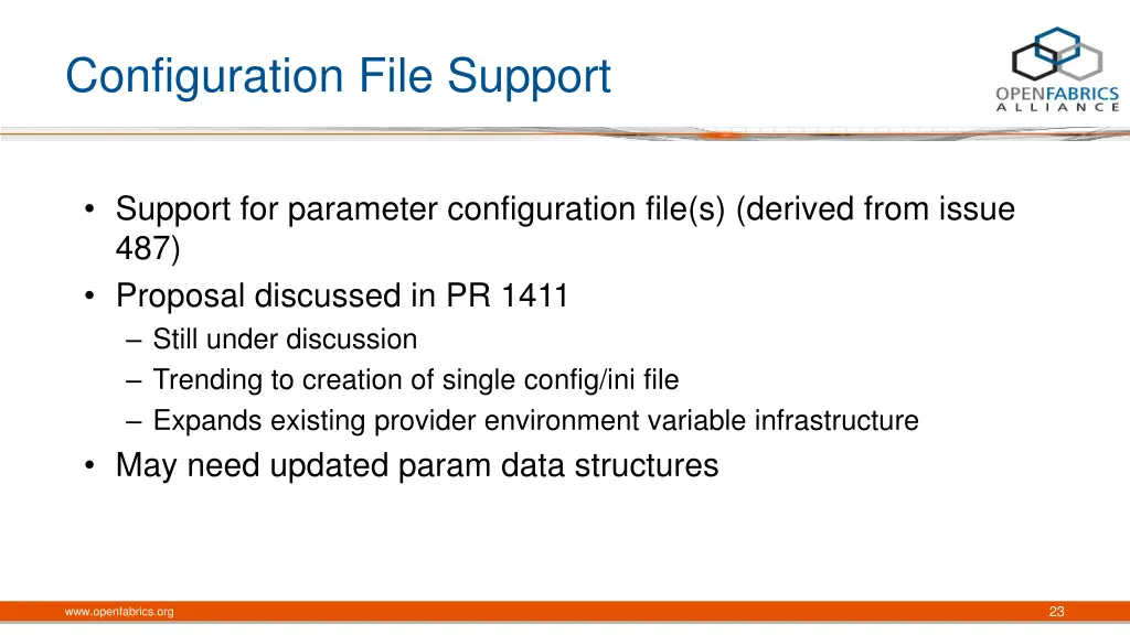 configuration file support