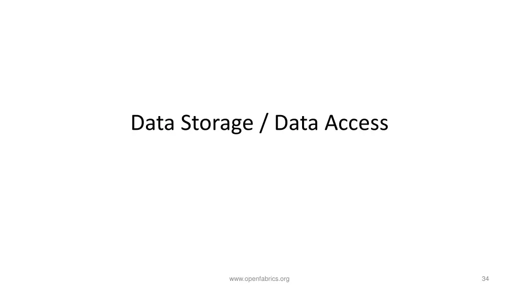 data storage data access