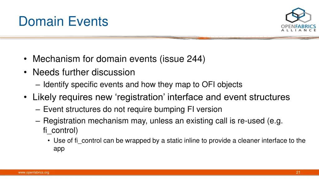 domain events