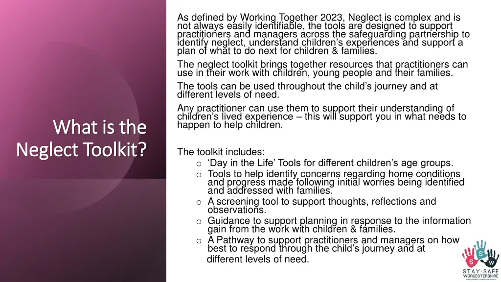 as defined by working together 2023 neglect