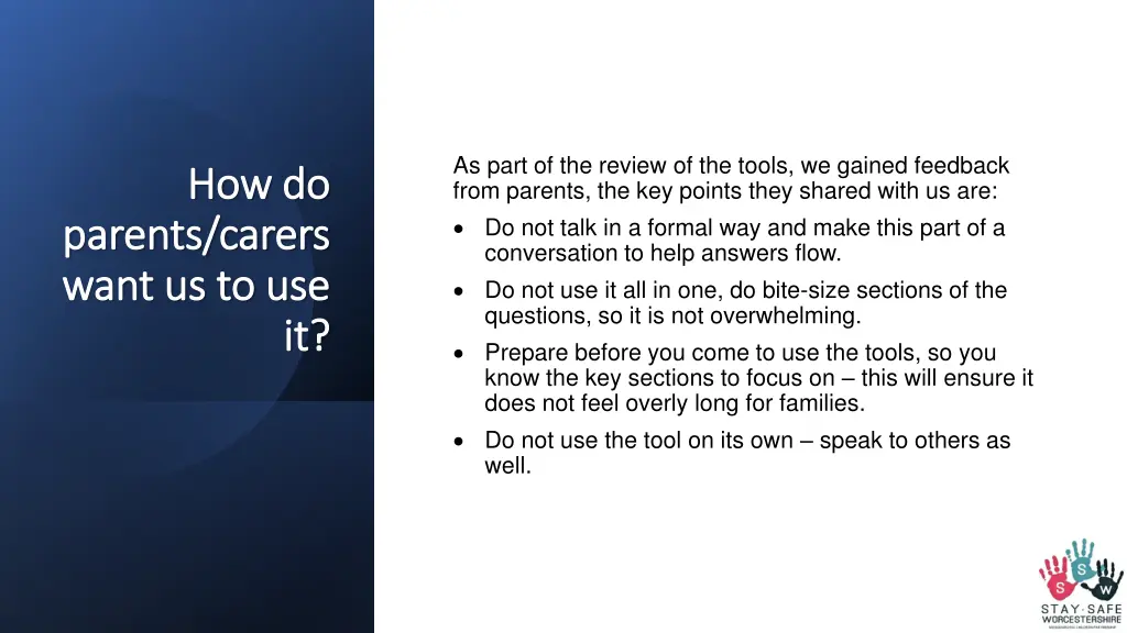 as part of the review of the tools we gained 1