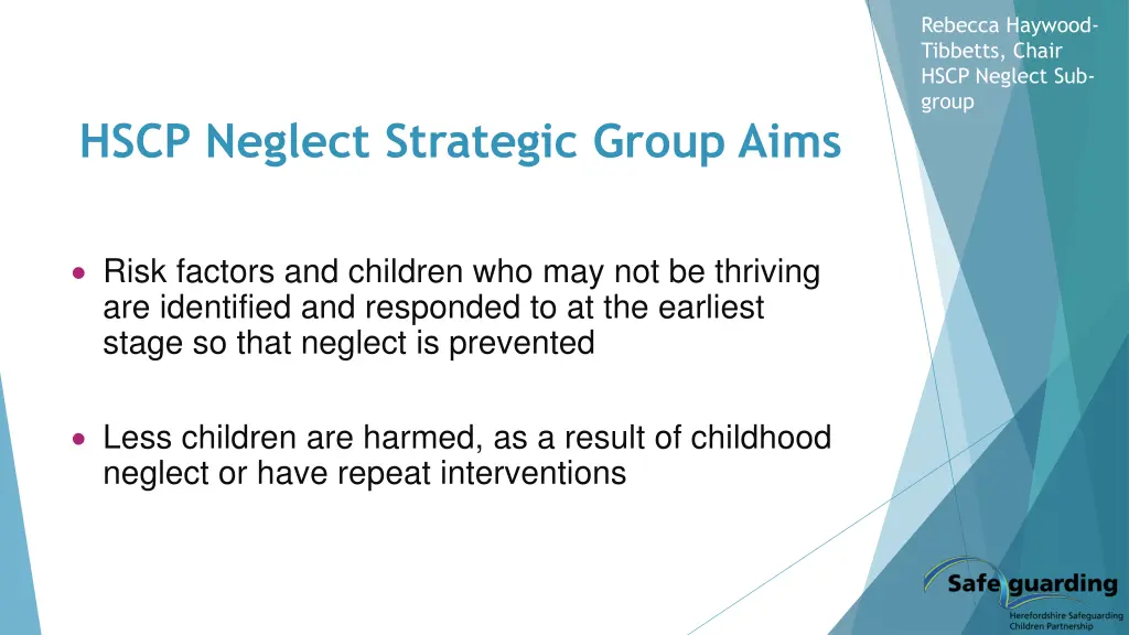 rebecca haywood tibbetts chair hscp neglect 2