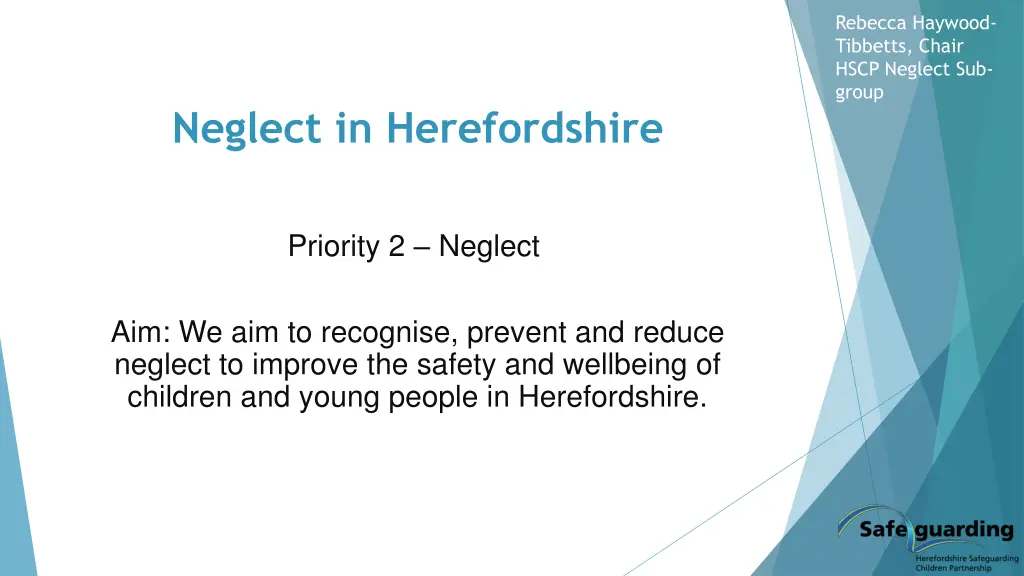 rebecca haywood tibbetts chair hscp neglect