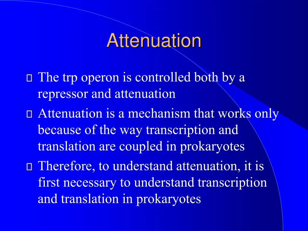 attenuation