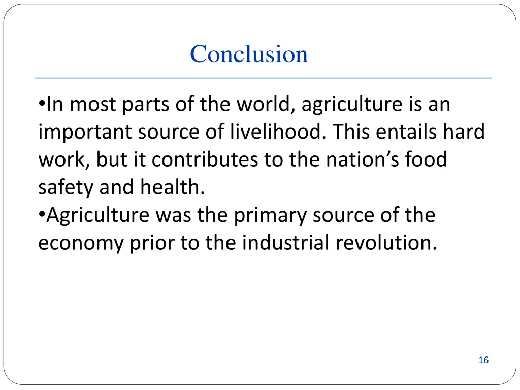 conclusion