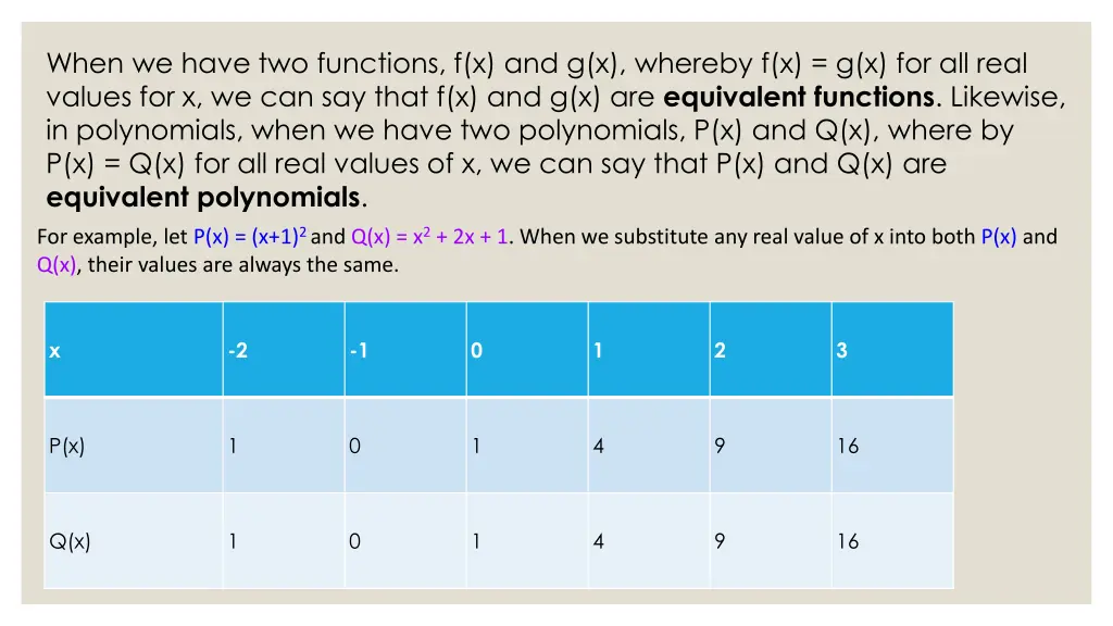 when we have two functions f x and g x whereby