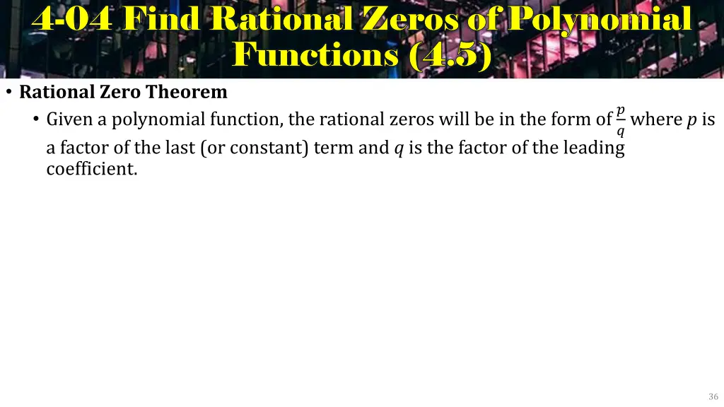 4 4 04 find rational zeros of polynomial 04 find 4