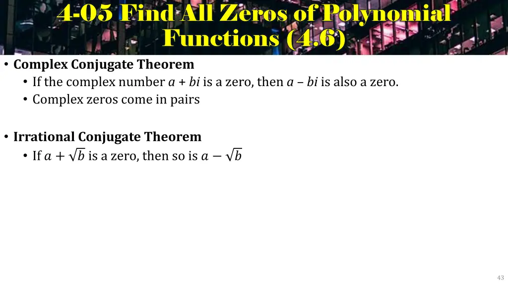 4 4 05 find all zeros of polynomial 05 find 4