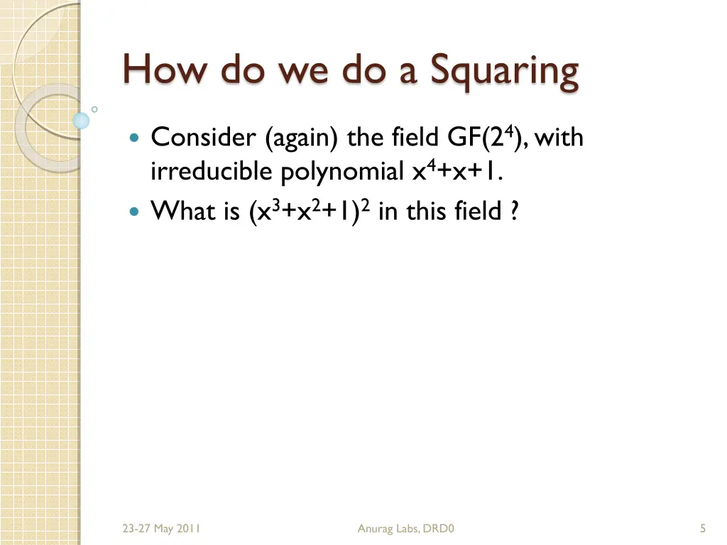 how do we do a squaring