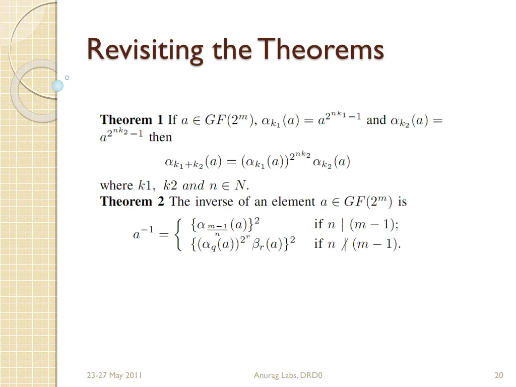 revisiting the theorems