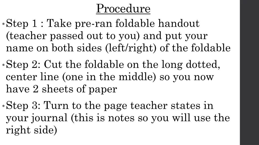 procedure
