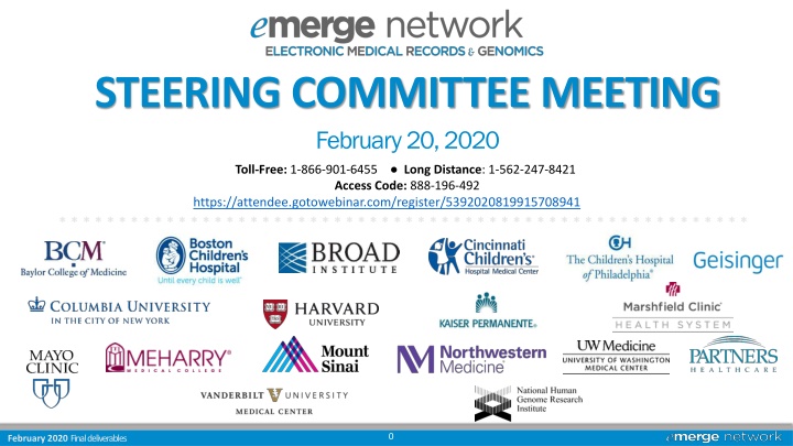 steering committee meeting february 20 2020