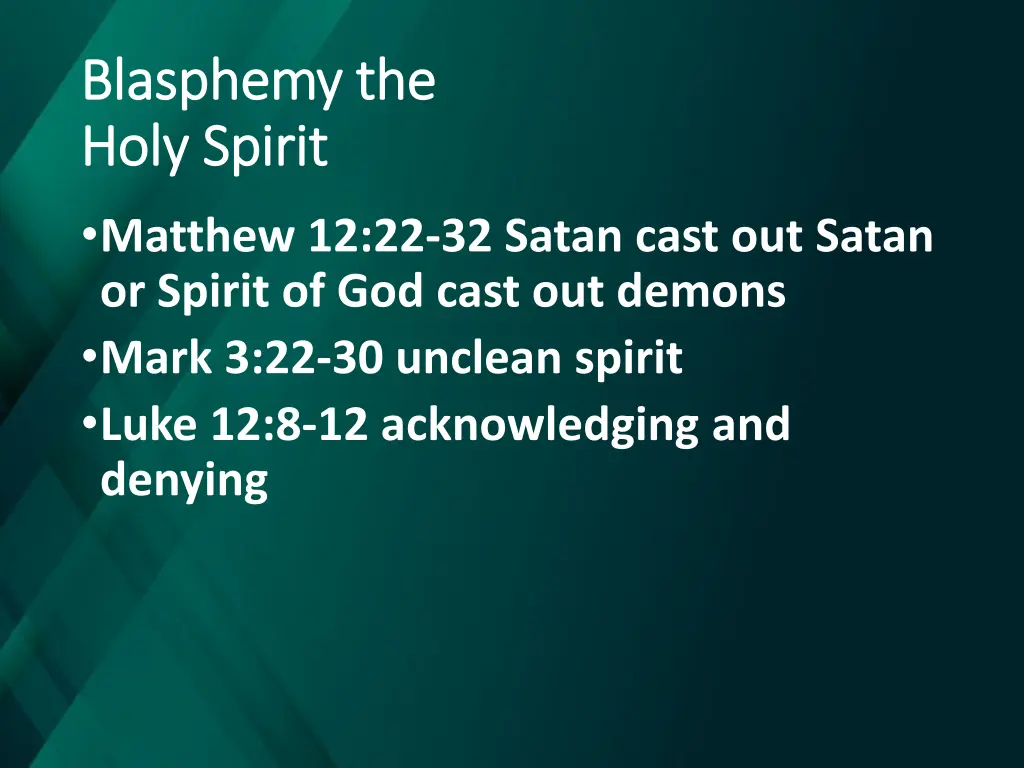 blasphemy the blasphemy the holy spirit holy 1