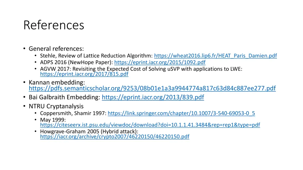 references