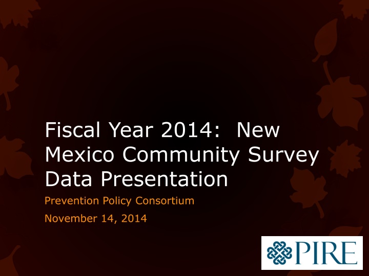 fiscal year 2014 new mexico community survey data