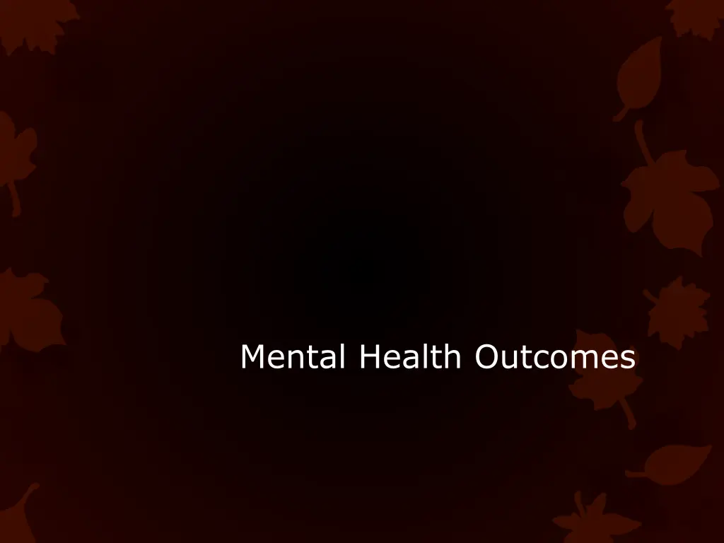 mental health outcomes