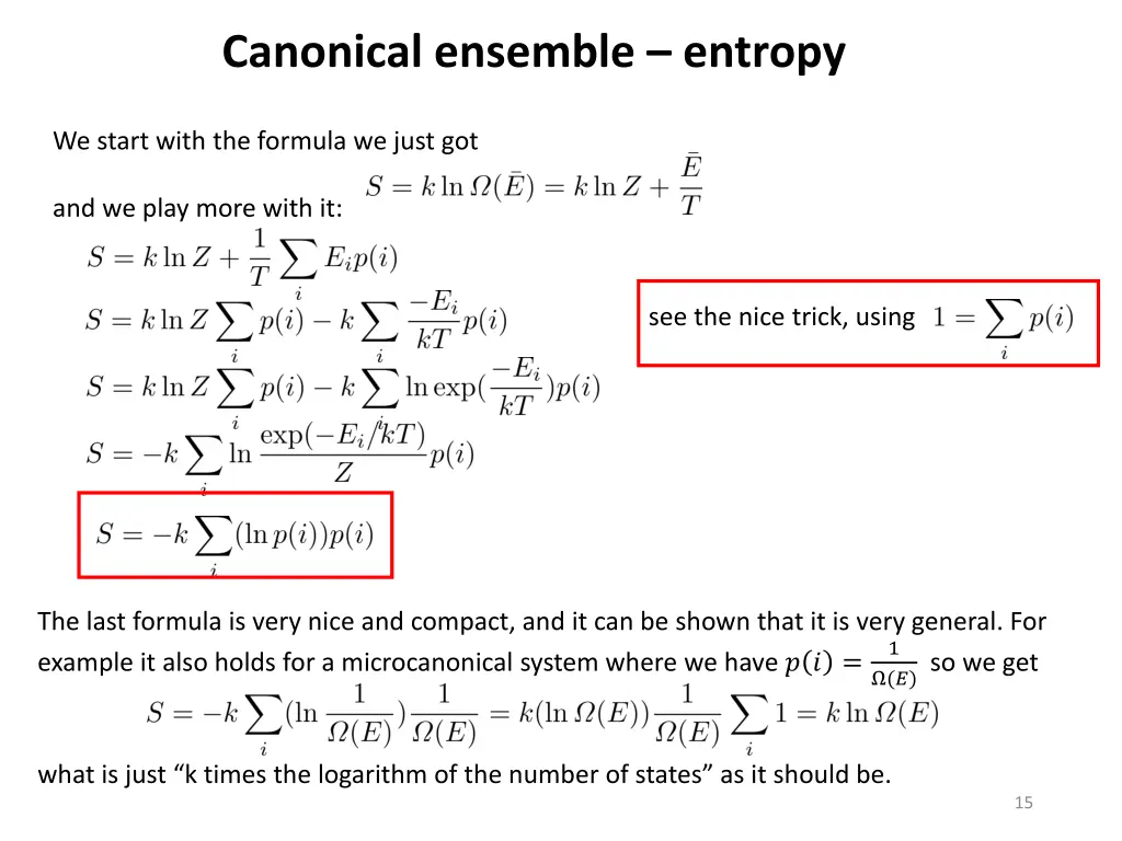 canonical ensemble entropy 1