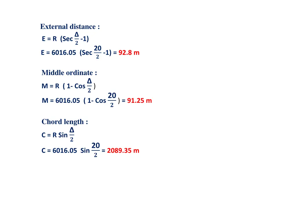 external distance e r sec e 6016 05 sec 20