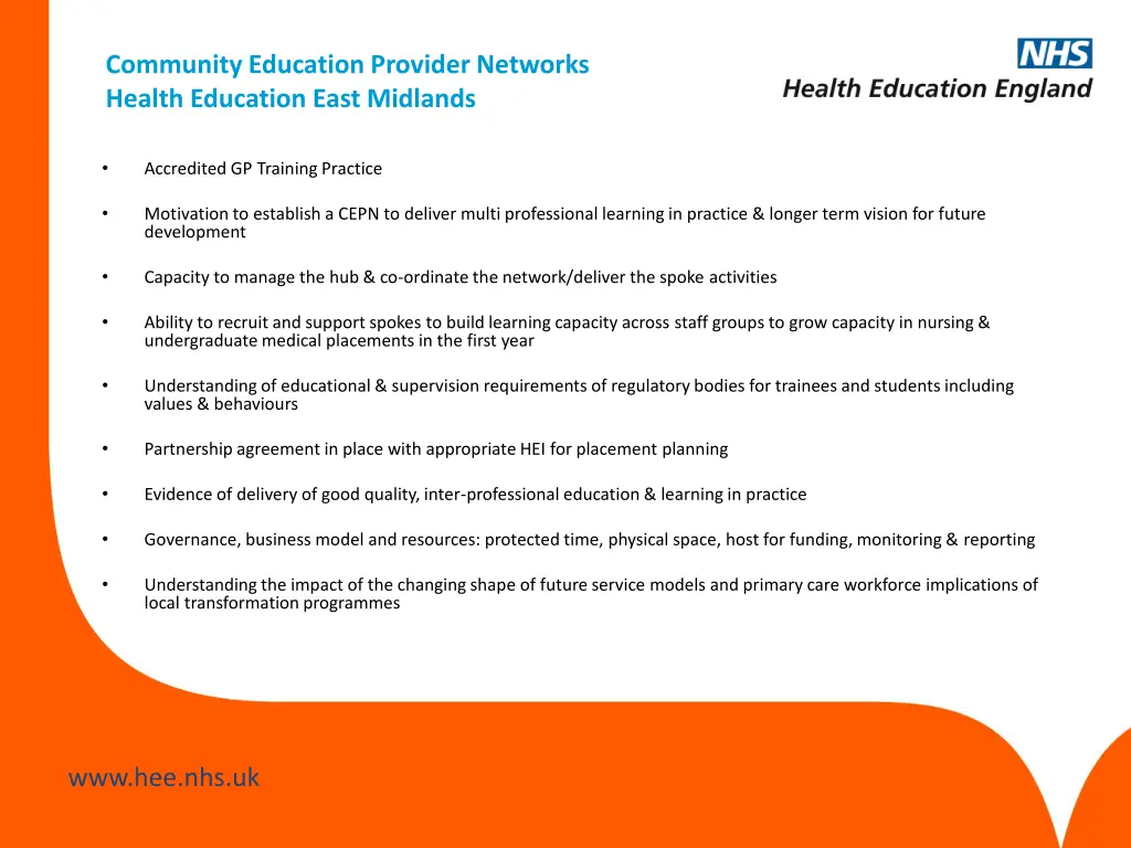 community education provider networks health 13