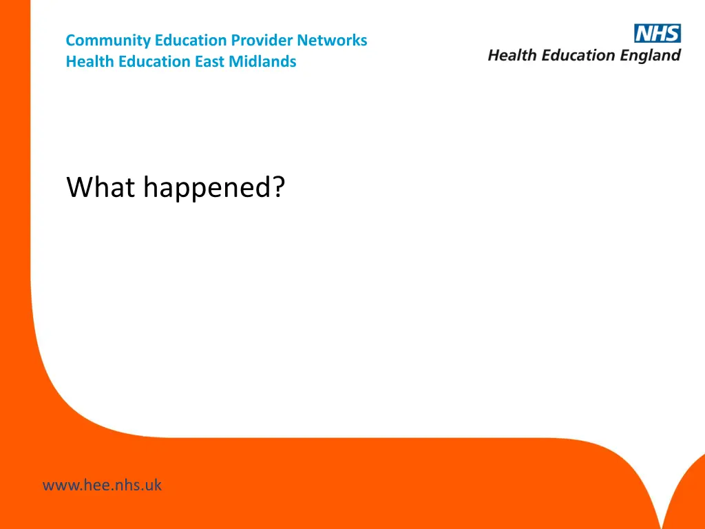 community education provider networks health 15