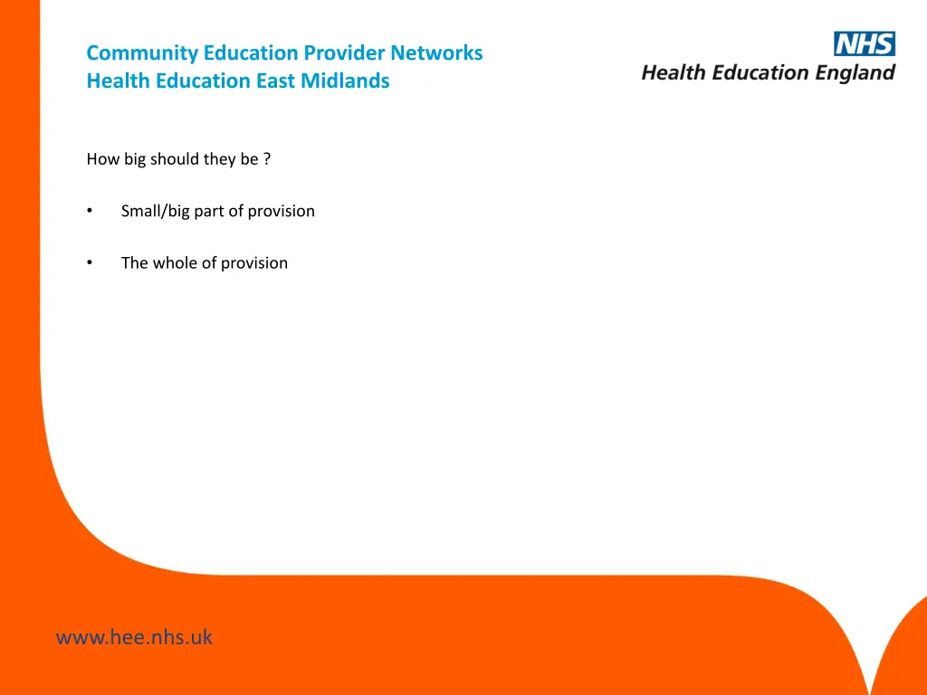 community education provider networks health 18