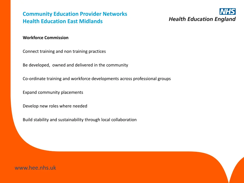 community education provider networks health 2