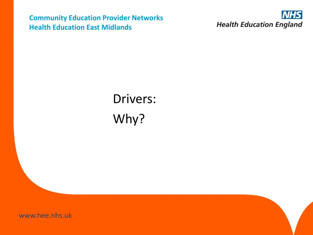 community education provider networks health