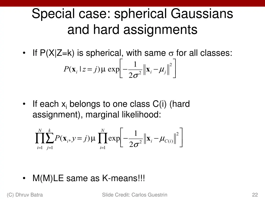 special case spherical gaussians and hard