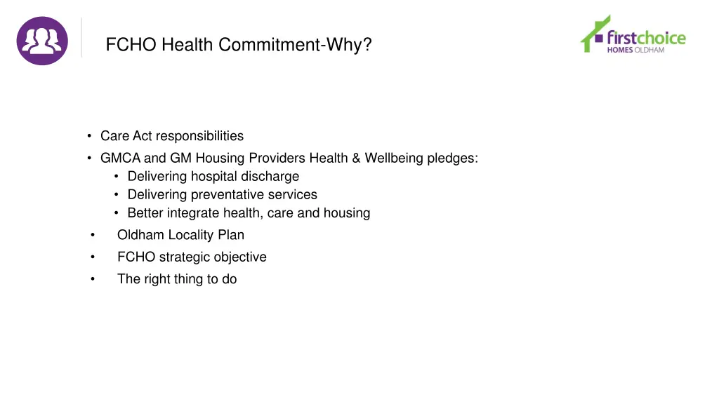 fcho health commitment why