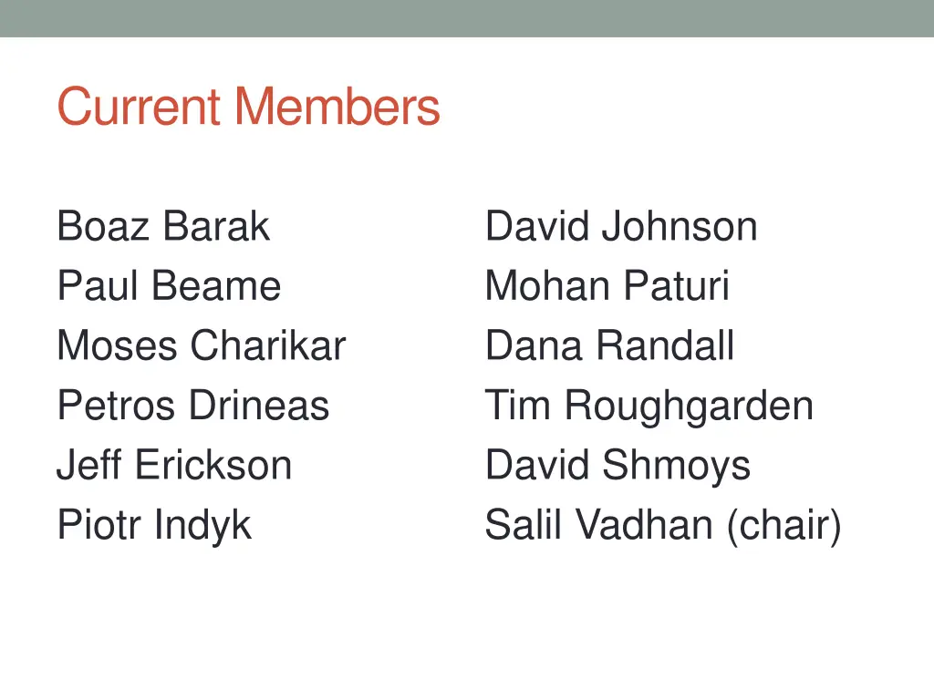 current members