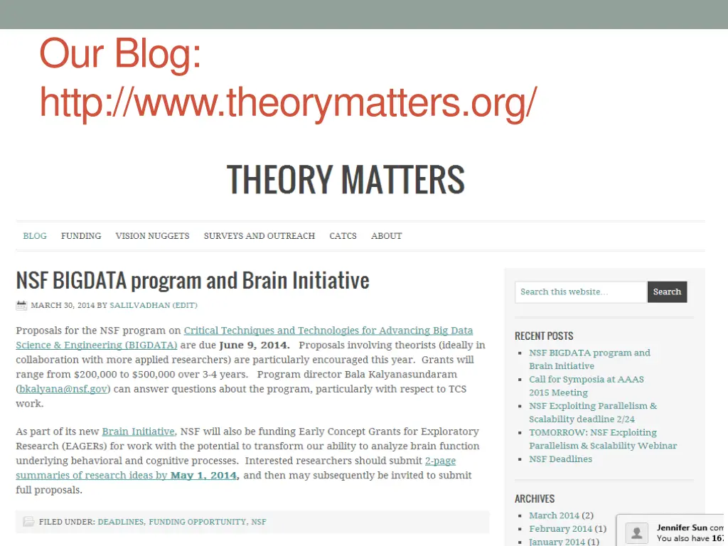our blog http www theorymatters org