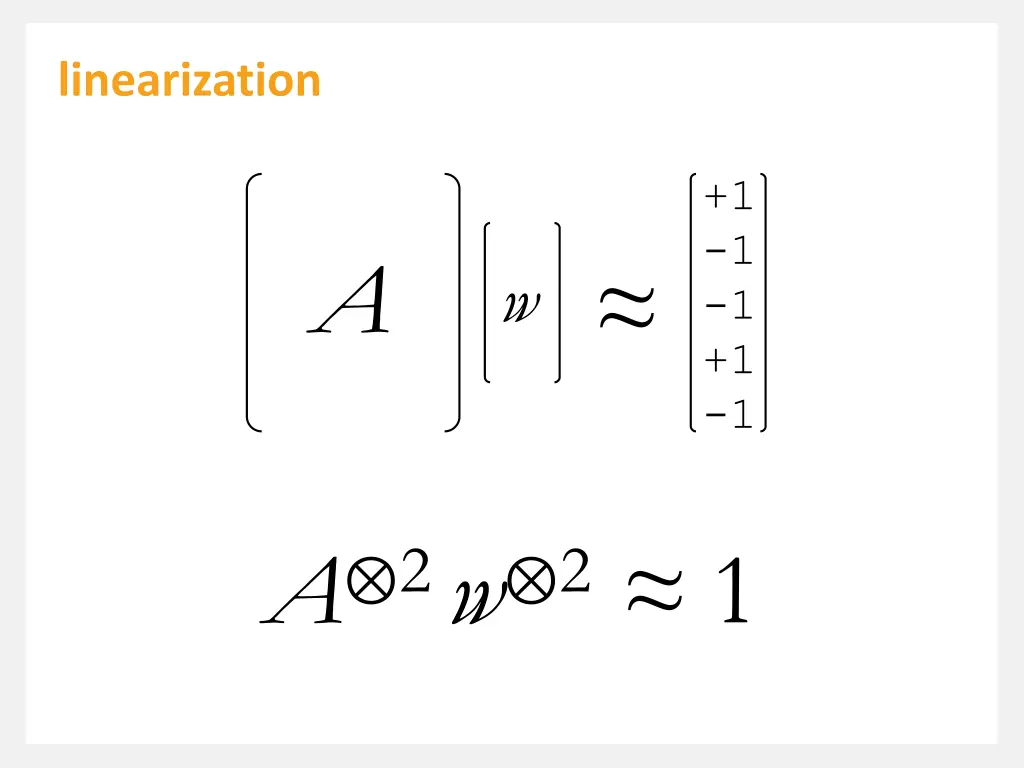 linearization