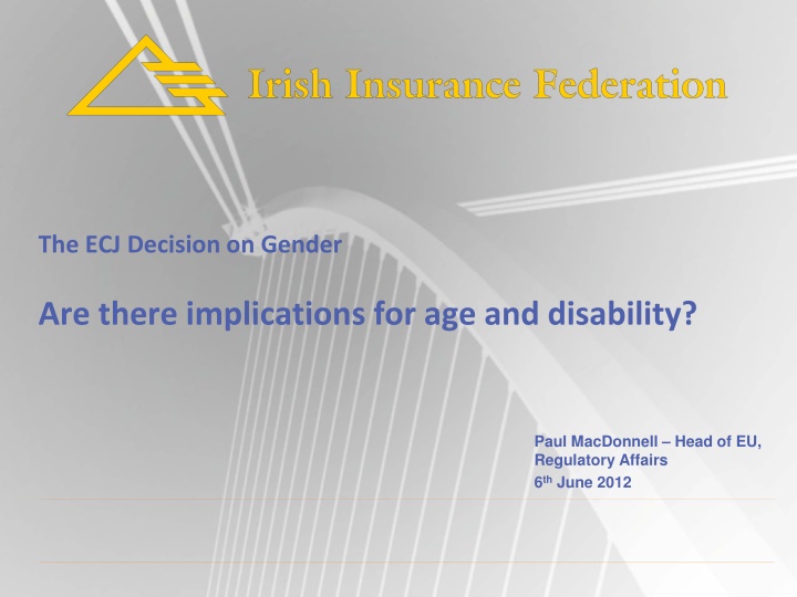 the ecj decision on gender
