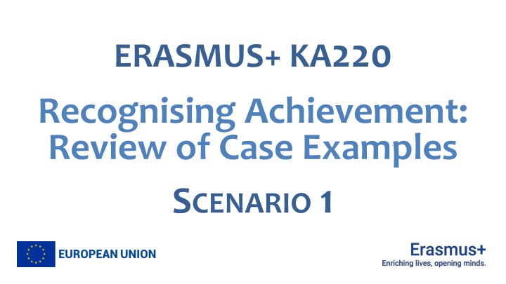 erasmus ka 220 recognising achievement review