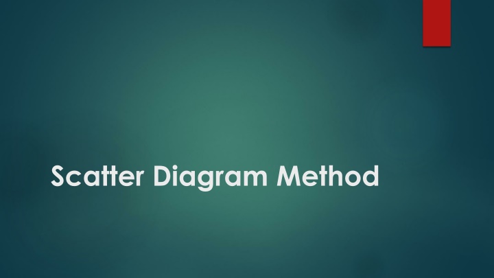 scatter diagram method
