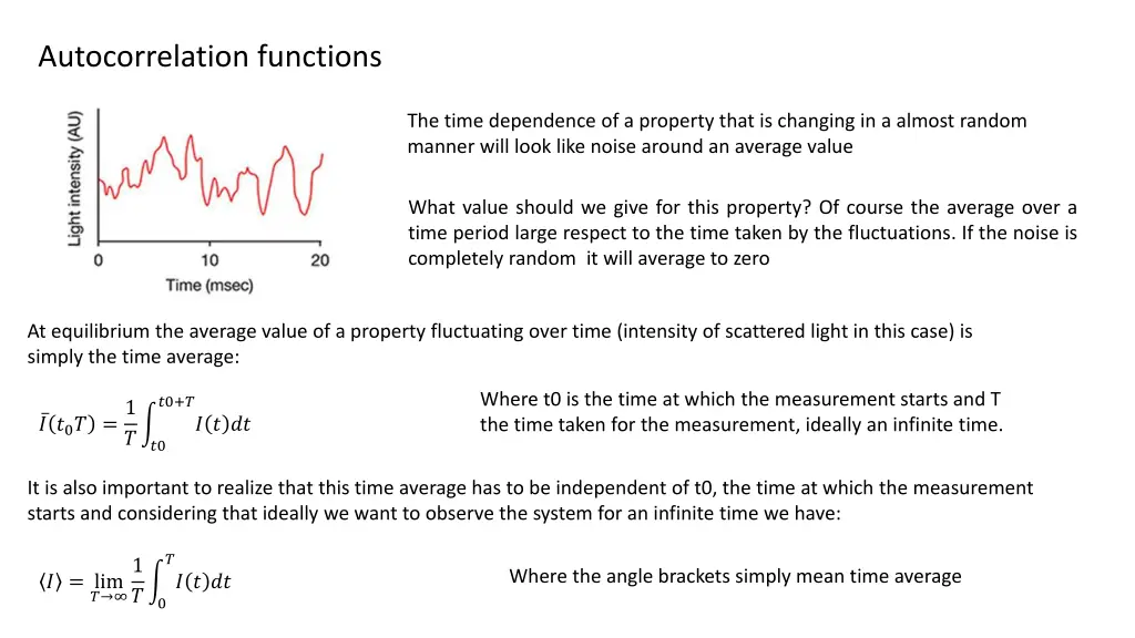 autocorrelation functions