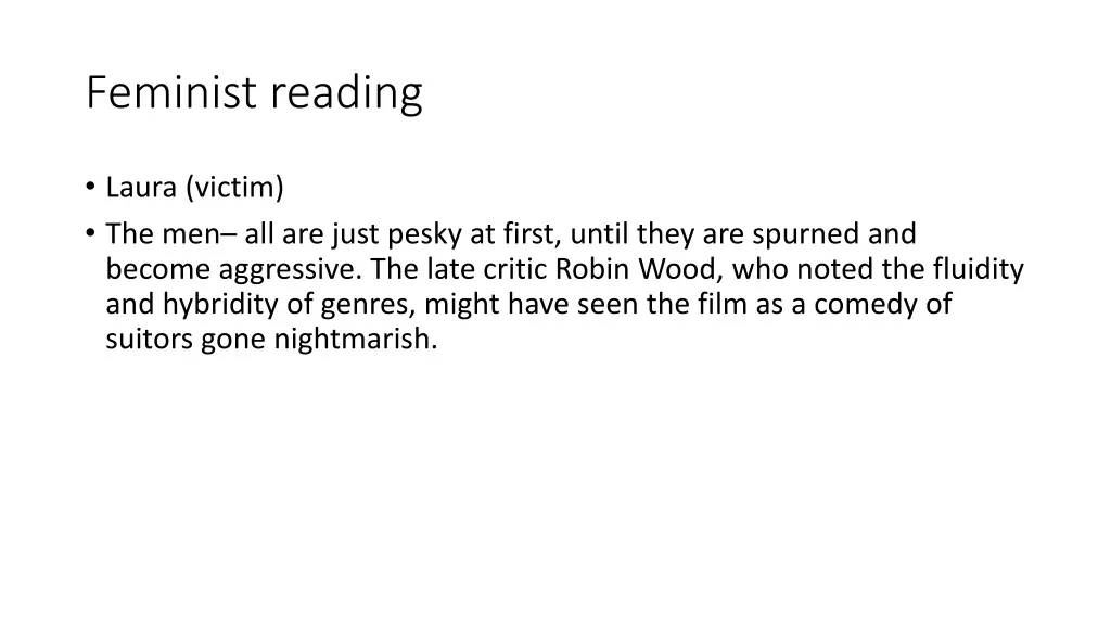 feminist reading