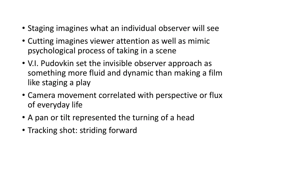 staging imagines what an individual observer will