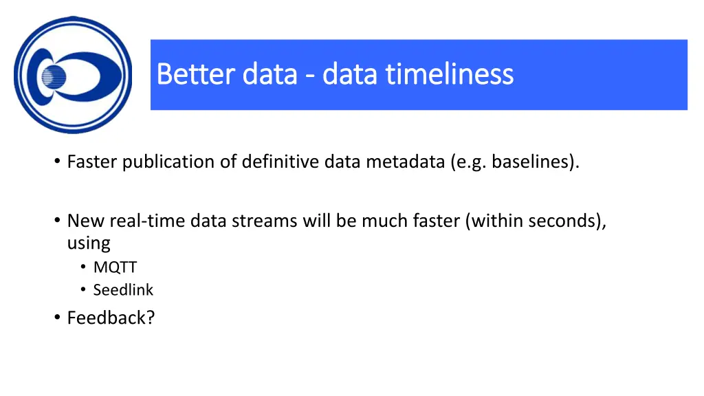 better data better data data timeliness data