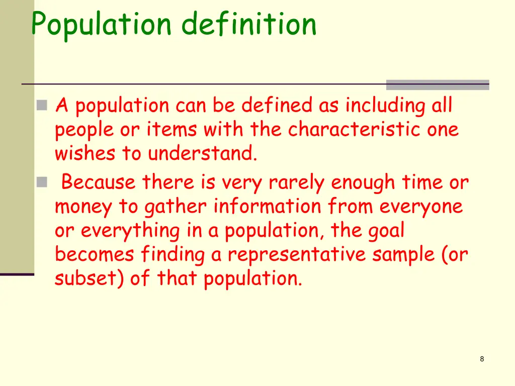 population definition